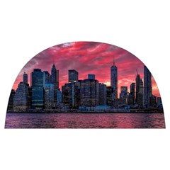 Skyline Sunset United States Reflection Usa,new York Manhattan Anti Scalding Pot Cap by Bakwanart