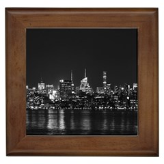 Photography Of Buildings New York City  Nyc Skyline Framed Tile by Bakwanart