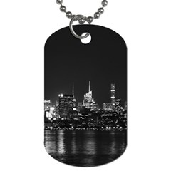 Photography Of Buildings New York City  Nyc Skyline Dog Tag (two Sides) by Bakwanart