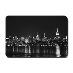 Photography Of Buildings New York City  Nyc Skyline Small Doormat by Bakwanart