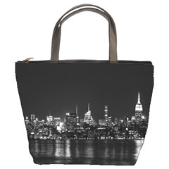 Photography Of Buildings New York City  Nyc Skyline Bucket Bag by Bakwanart