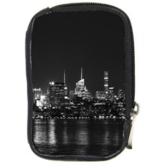 Photography Of Buildings New York City  Nyc Skyline Compact Camera Leather Case by Bakwanart