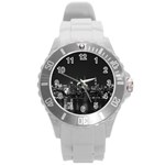 Photography Of Buildings New York City  Nyc Skyline Round Plastic Sport Watch (L) Front