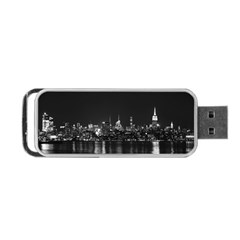 Photography Of Buildings New York City  Nyc Skyline Portable Usb Flash (one Side) by Bakwanart