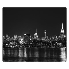 Photography Of Buildings New York City  Nyc Skyline Two Sides Premium Plush Fleece Blanket (small) by Bakwanart