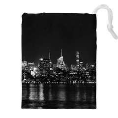 Photography Of Buildings New York City  Nyc Skyline Drawstring Pouch (4xl) by Bakwanart