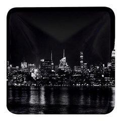 Photography Of Buildings New York City  Nyc Skyline Square Glass Fridge Magnet (4 Pack)