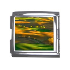 Landscape Usa Nature Washington State Trees Field Palouse Mega Link Italian Charm (18mm) by Bakwanart