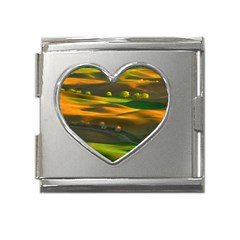 Landscape Usa Nature Washington State Trees Field Palouse Mega Link Heart Italian Charm (18mm) by Bakwanart