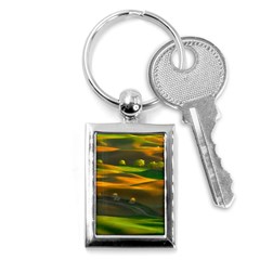 Landscape Usa Nature Washington State Trees Field Palouse Key Chain (rectangle) by Bakwanart