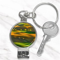 Landscape Usa Nature Washington State Trees Field Palouse Nail Clippers Key Chain by Bakwanart