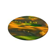 Landscape Usa Nature Washington State Trees Field Palouse Sticker Oval (10 Pack) by Bakwanart