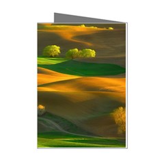 Landscape Usa Nature Washington State Trees Field Palouse Mini Greeting Cards (pkg Of 8)