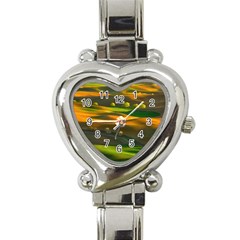 Landscape Usa Nature Washington State Trees Field Palouse Heart Italian Charm Watch by Bakwanart