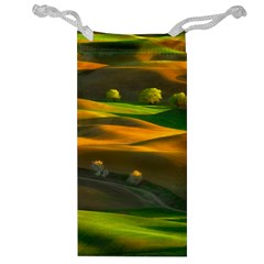 Landscape Usa Nature Washington State Trees Field Palouse Jewelry Bag by Bakwanart