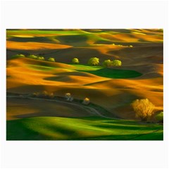 Landscape Usa Nature Washington State Trees Field Palouse Large Glasses Cloth (2 Sides) by Bakwanart