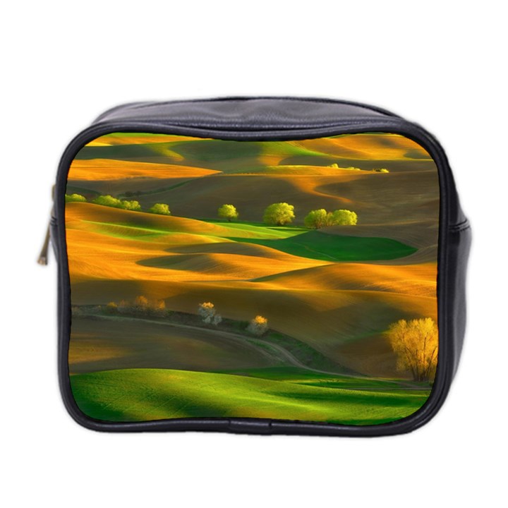 Landscape Usa Nature Washington State Trees Field Palouse Mini Toiletries Bag (Two Sides)