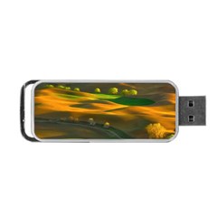 Landscape Usa Nature Washington State Trees Field Palouse Portable Usb Flash (two Sides) by Bakwanart