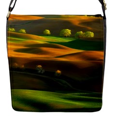 Landscape Usa Nature Washington State Trees Field Palouse Flap Closure Messenger Bag (s) by Bakwanart