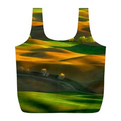 Landscape Usa Nature Washington State Trees Field Palouse Full Print Recycle Bag (l) by Bakwanart