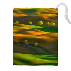 Landscape Usa Nature Washington State Trees Field Palouse Drawstring Pouch (5xl) by Bakwanart