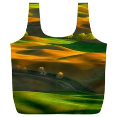 Landscape Usa Nature Washington State Trees Field Palouse Full Print Recycle Bag (xxl) by Bakwanart