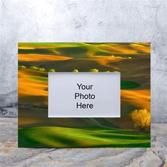 Landscape Usa Nature Washington State Trees Field Palouse White Tabletop Photo Frame 4 x6  by Bakwanart