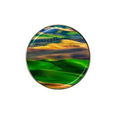 Grassland Nature Palouse Green Field Hill Sky Butte Hat Clip Ball Marker by Bakwanart