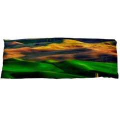 Grassland Nature Palouse Green Field Hill Sky Butte Body Pillow Case Dakimakura (two Sides)