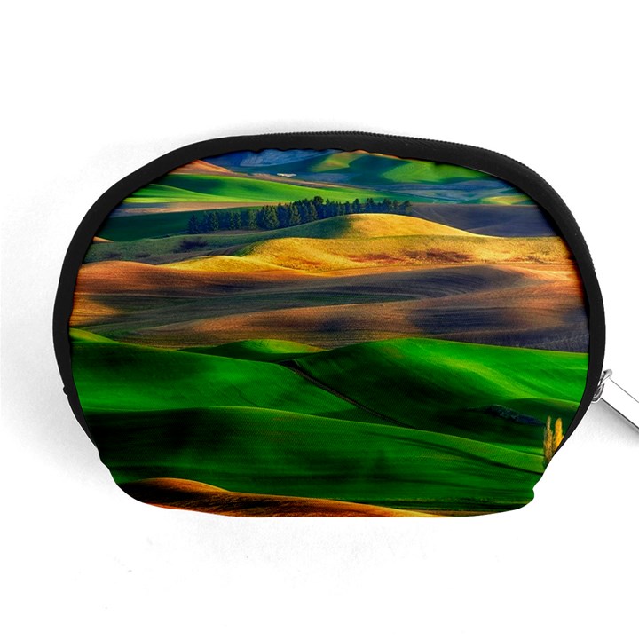 Grassland Nature Palouse Green Field Hill Sky Butte Accessory Pouch (Medium)