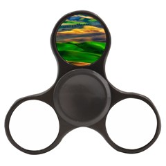 Grassland Nature Palouse Green Field Hill Sky Butte Finger Spinner by Bakwanart