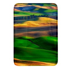 Grassland Nature Palouse Green Field Hill Sky Butte Rectangular Glass Fridge Magnet (4 Pack) by Bakwanart