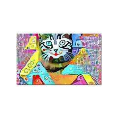 Kitten Cat Pet Animal Adorable Fluffy Cute Kitty Sticker (rectangular) by 99art