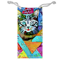 Kitten Cat Pet Animal Adorable Fluffy Cute Kitty Jewelry Bag by 99art