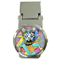 Kitten Cat Pet Animal Adorable Fluffy Cute Kitty Money Clip Watches by 99art