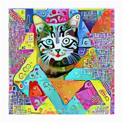 Kitten Cat Pet Animal Adorable Fluffy Cute Kitty Medium Glasses Cloth by 99art