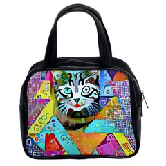 Kitten Cat Pet Animal Adorable Fluffy Cute Kitty Classic Handbag (two Sides) by 99art