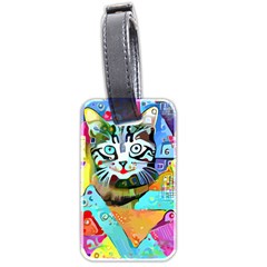 Kitten Cat Pet Animal Adorable Fluffy Cute Kitty Luggage Tag (two Sides) by 99art