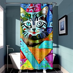 Kitten Cat Pet Animal Adorable Fluffy Cute Kitty Shower Curtain 36  X 72  (stall)  by 99art