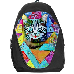 Kitten Cat Pet Animal Adorable Fluffy Cute Kitty Backpack Bag by 99art