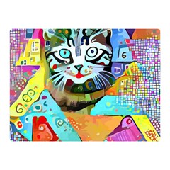 Kitten Cat Pet Animal Adorable Fluffy Cute Kitty Two Sides Premium Plush Fleece Blanket (mini) by 99art