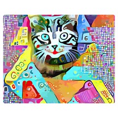 Kitten Cat Pet Animal Adorable Fluffy Cute Kitty Two Sides Premium Plush Fleece Blanket (medium) by 99art