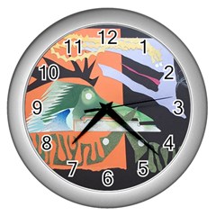 1 (209) Wall Clock (silver)