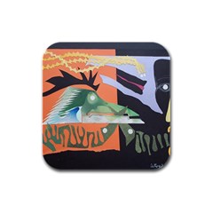 1 (209) Rubber Square Coaster (4 Pack)