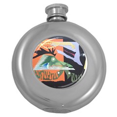 1 (209) Round Hip Flask (5 Oz)