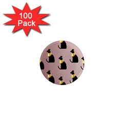 Cat Egyptian Ancient Statue Egypt Culture Animals 1  Mini Magnets (100 Pack) 