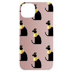 Cat Egyptian Ancient Statue Egypt Culture Animals Iphone 14 Plus Black Uv Print Case by 99art