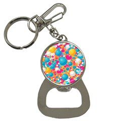 Circles Art Seamless Repeat Bright Colors Colorful Bottle Opener Key Chain by 99art