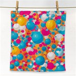 Circles Art Seamless Repeat Bright Colors Colorful Face Towel Front