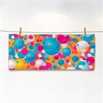 Circles Art Seamless Repeat Bright Colors Colorful Hand Towel Front